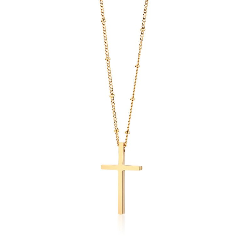 Kuličkový náhrdelník s křížkem - Zovero