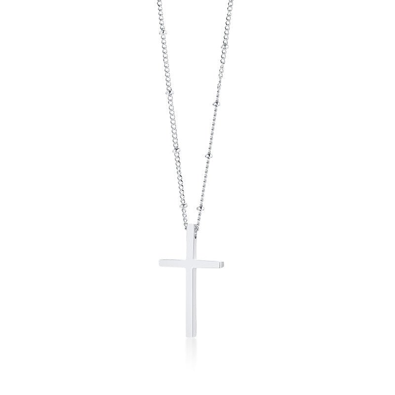 Kuličkový náhrdelník s křížkem - Zovero