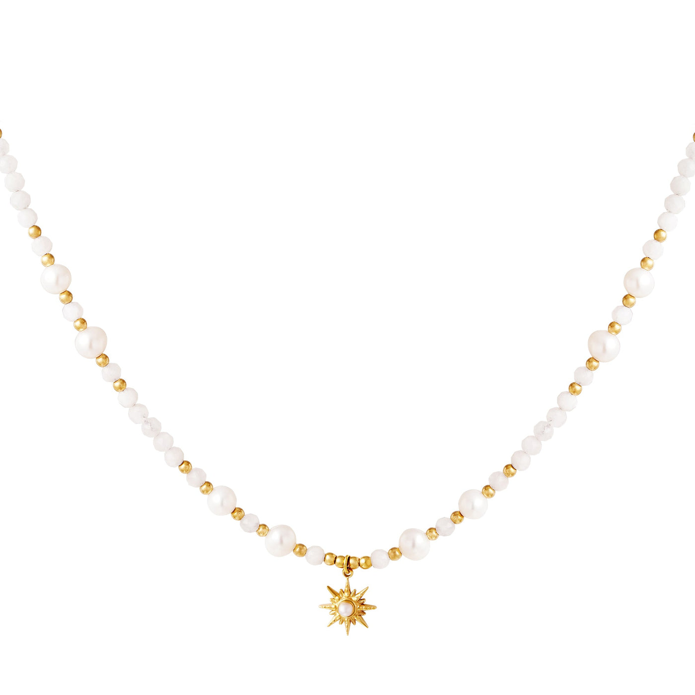 Perlový náhrdelník s hvězdou - ZOVERO
